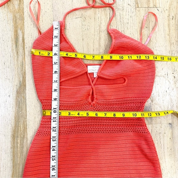 Torn by Ronny Kobo crochet knit cut out midi halter dress - Picture 11 of 11